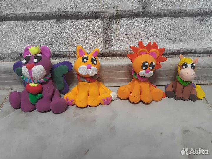 Фигурки из воздушного пластилина