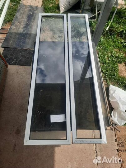 Окна алюминиевые б/у