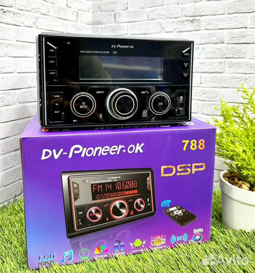 Магнитола Pioneer 788 процессорная с блютуз, новая