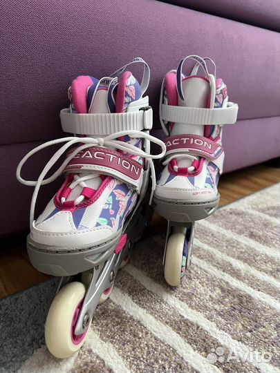 Роликовые коньки детские Reaction Rainbow