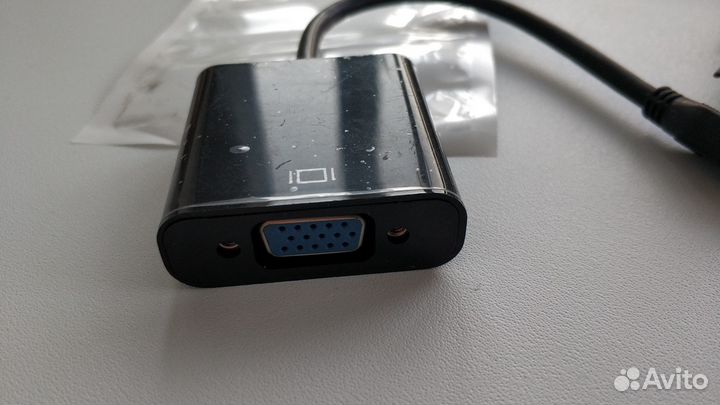 Новый Конвертер переходник Micro hdmi на VGA с AUX