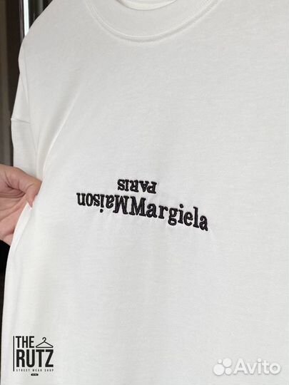 Футболка Maison Margiela Paris oversize белая