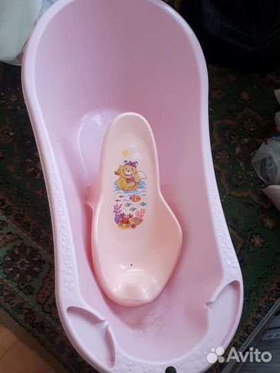 Ванночка для купания с горкой