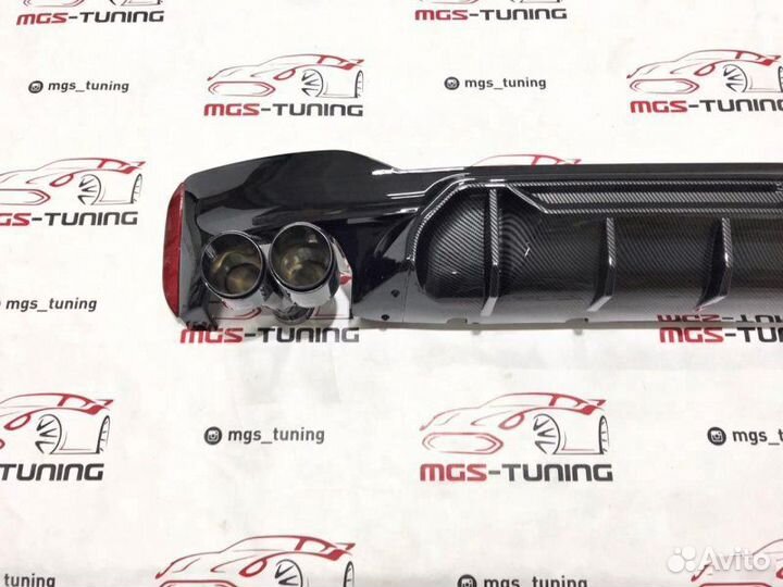 Диффузор M5-CS Под карбон BMW 5 G30 + Akrapovic