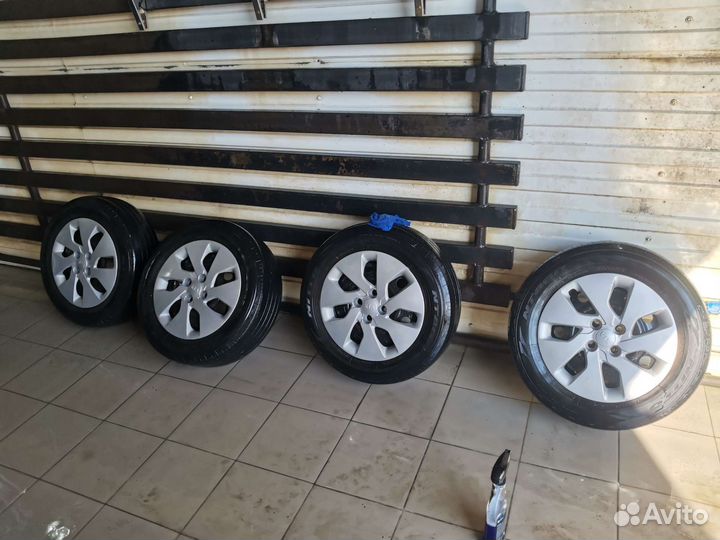 Комплект колёс r15 (лето+зима)rio, solaris