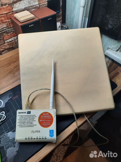 Роутер и антена усилитель интернета от Yota 3G/4G