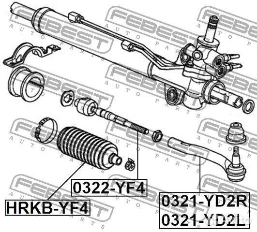 Наконечник рулевой левый