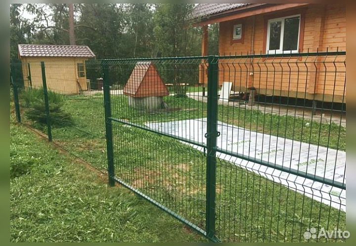 Забор сетка 3д