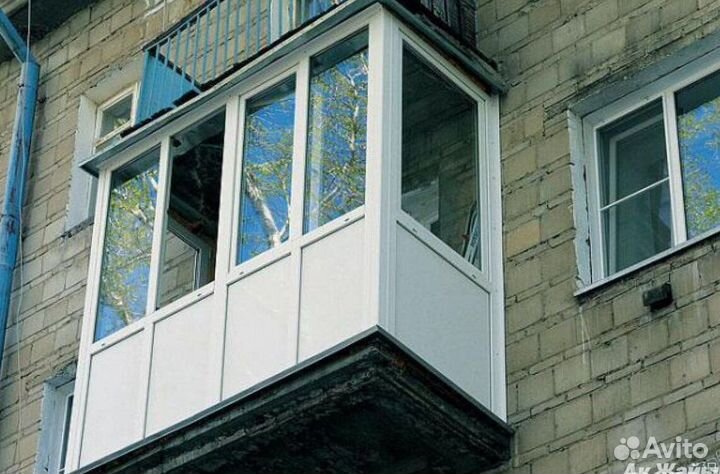 Остекление балконов и лоджий под ключ X6728