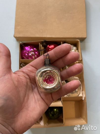 Набор елочных игрушек СССР миди