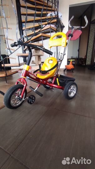 Трехколесный велосипед трость