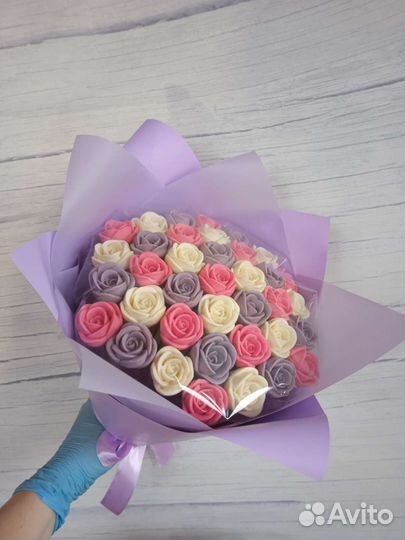 Букет на 1 сентября роз из шоколада