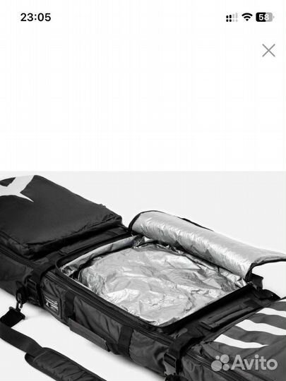 Чехол для сноуборда Telson на колесах, чёрный