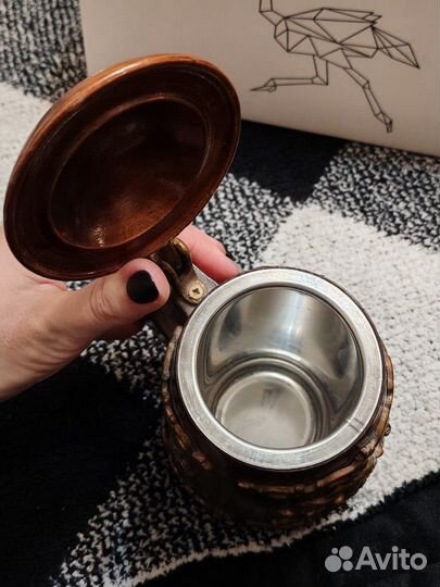 Пивная деревянная кружка