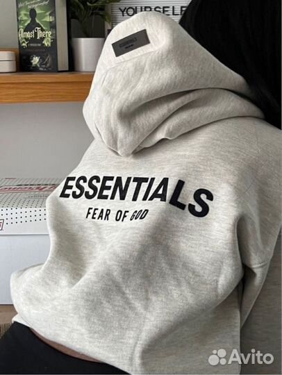 Hoodie Essentials Fear Of God Grey оригинал