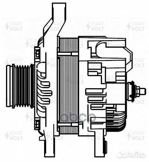 Генератор для А/М mitsubishi outlander III (12