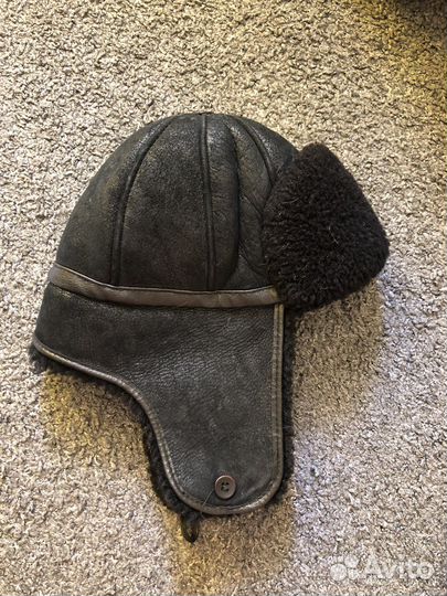 Детская шапка ушанка натуральная на 2 года