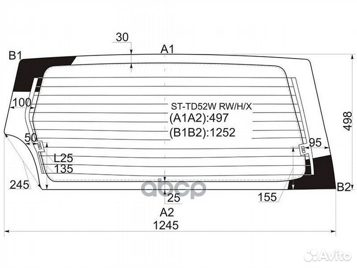 Стекло заднее с обогревом suzuki grand vitara/E