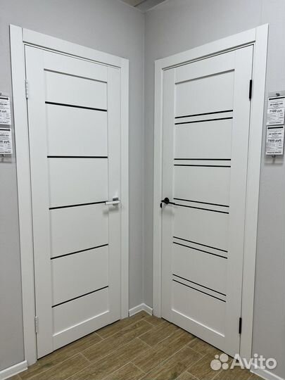 Дверь межкомнатная белая