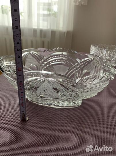 Хрустальная салатница конфетница