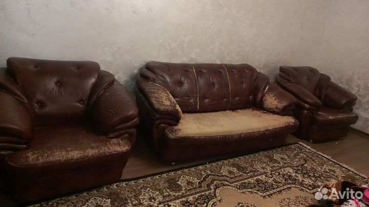 Диван и 2 кресла