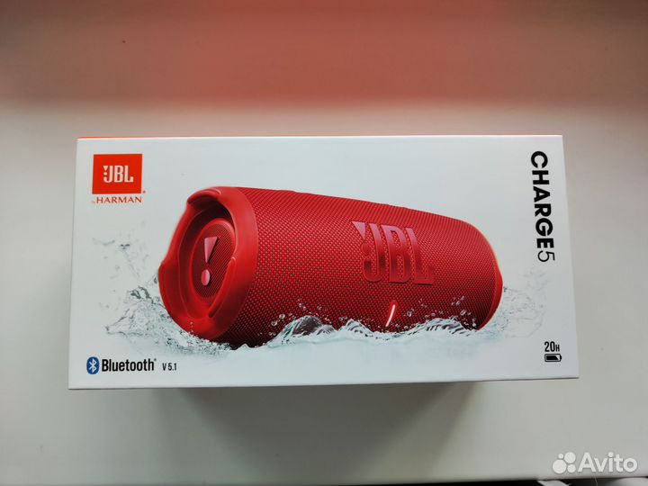 Колонка портативная JBL Charge 5, 40Вт