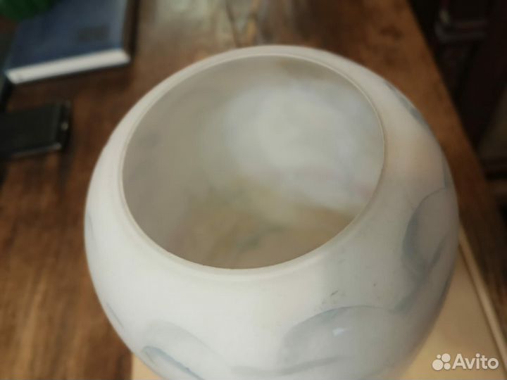 Ваза стекло двойное роспись