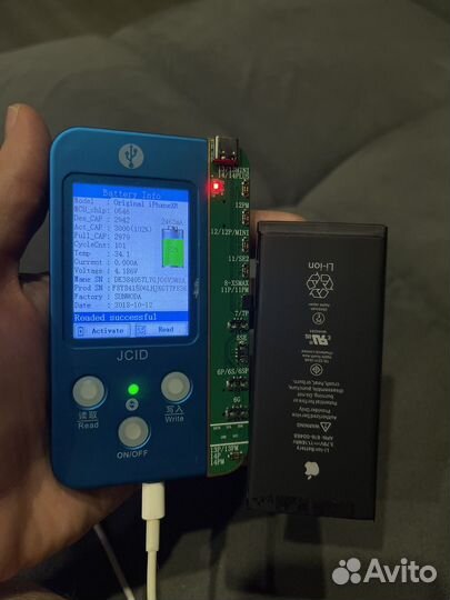 Аккумулятор iPhone XR оригинал снятый емкость 100