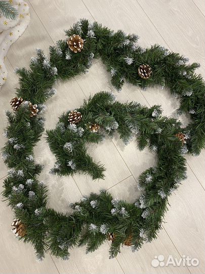 Еловая гирлянда литая