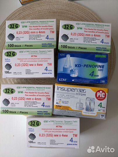 Иглы для шприц ручек 4 мм