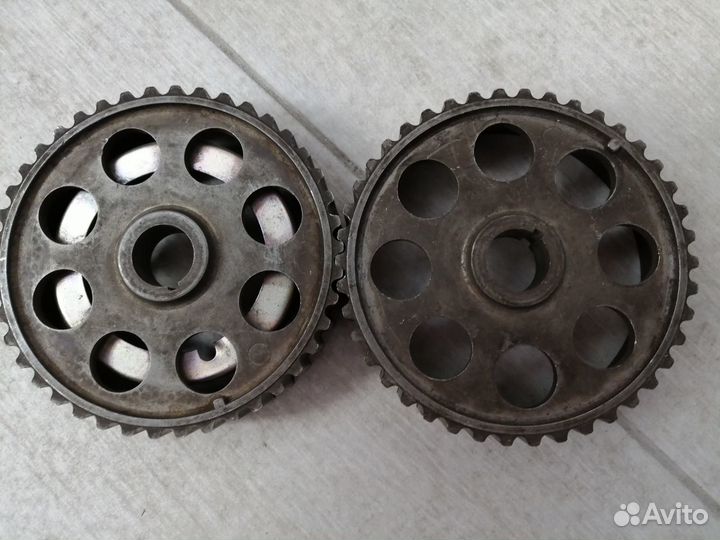 Шестерни распредвалов и коленвала ваз 2112