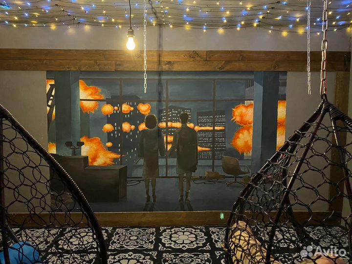 Роспись стен, художник