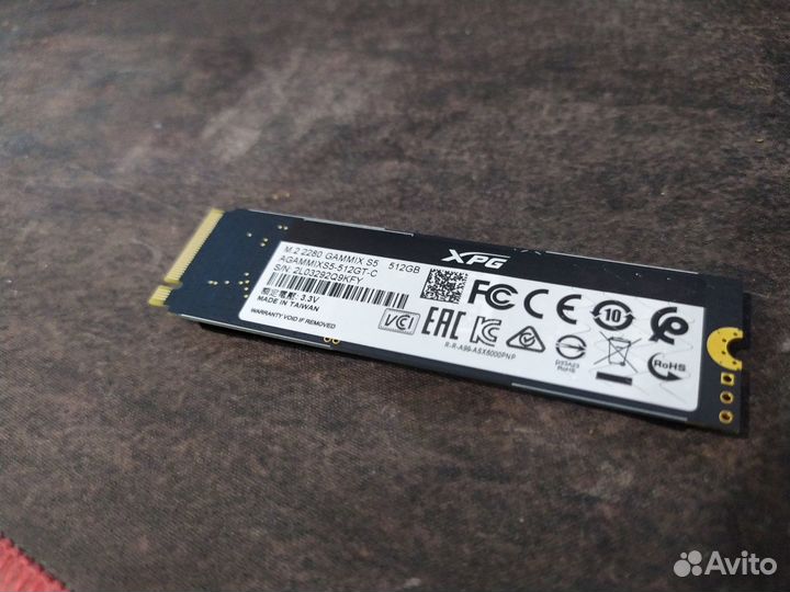 SSD m2 XPG gammix S5 512G