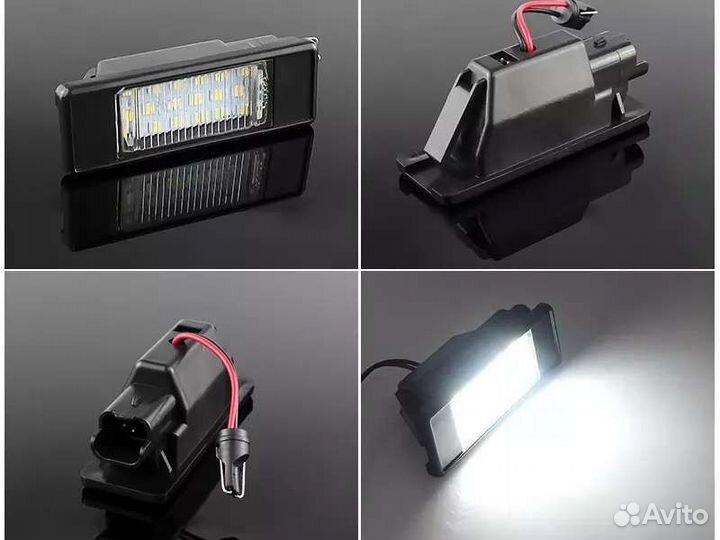 Светодиодная подсветка номера на Nissan