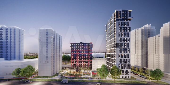 2-к. квартира, 56,9 м², 21/25 эт.