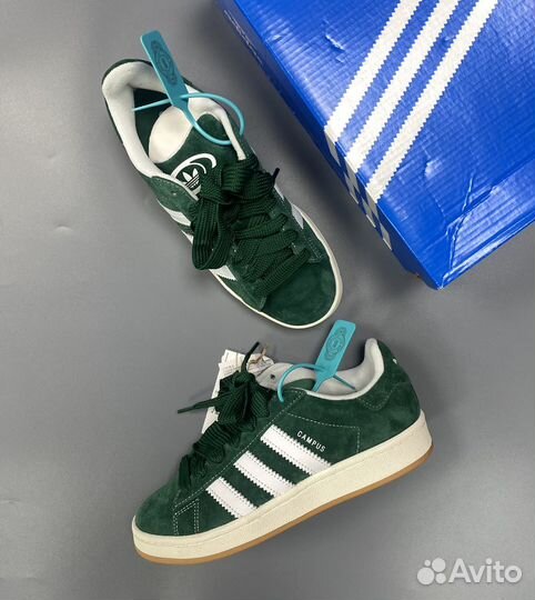 Adidas Campus 00s Dark Green Cloud White Оригинал