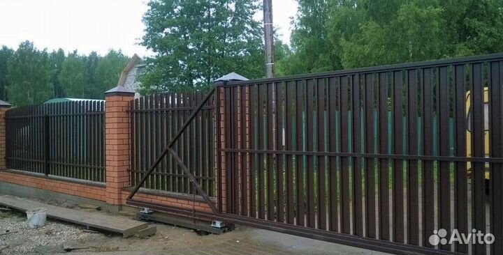 Откатные ворота под ключ