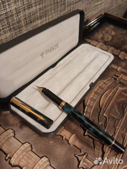 Ручка перьеваяParker Rialto Laque Aqua Blue,2000г