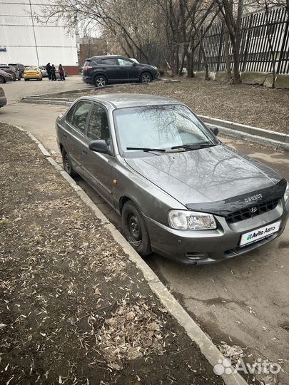 Hyundai Accent 1.5 МТ, 2002, 181 000 км