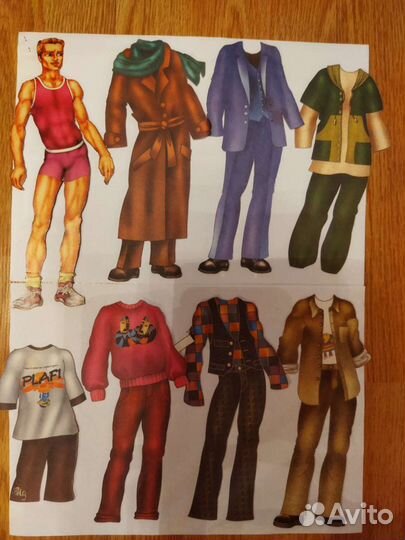 Куклы бумажные с одеждой