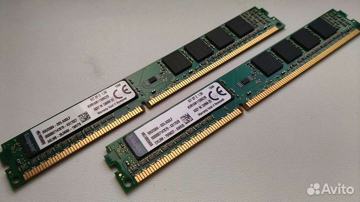 Память Kingston 4 гб DDR3, частота 1333-1600 мгц