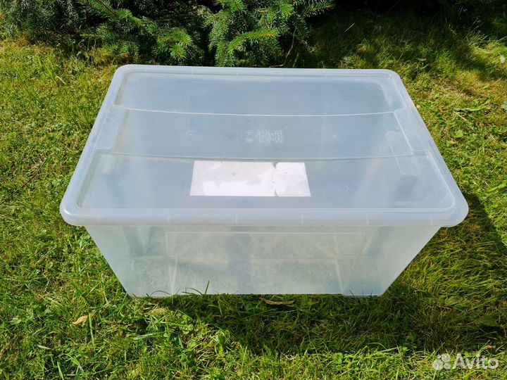 Пластиковая коробка большая IKEA Samla, 3 штуки