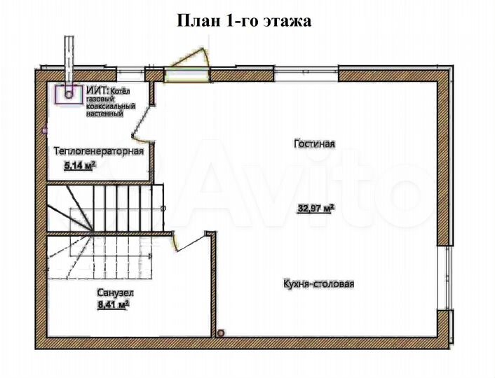 Таунхаус 100 м² на участке 4 сот.