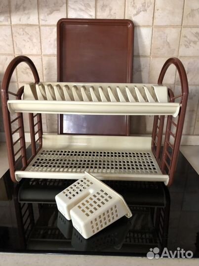 Сушилка для посуды 2-х ярусная настольная