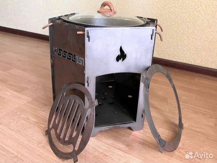 Печь для казана всё в одном