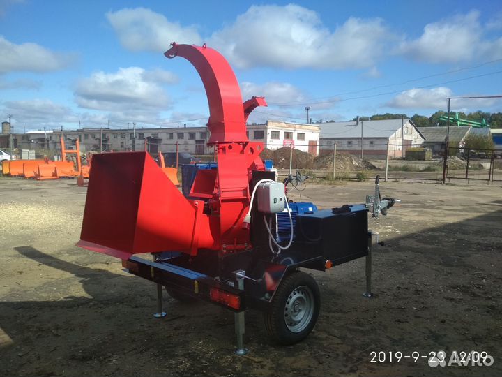 Измельчитель веток до 200мм прицепной, Эл.привод