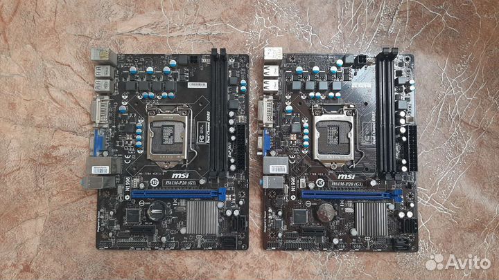 Материнские платы MSI H6M-P20 (G3) нерабочие
