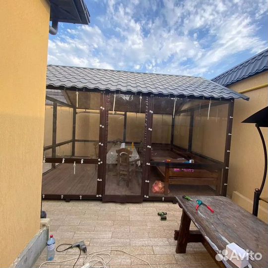 Мягкие окна пвх для террас