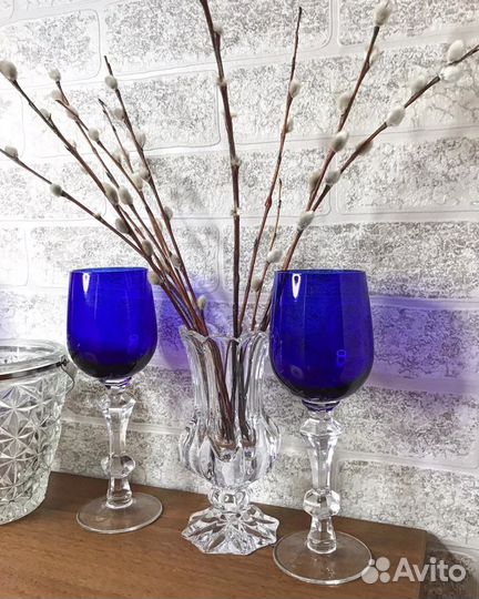 Фужеры хрустальные СССР гусь хрустальный