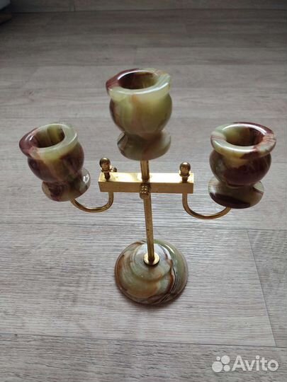 Подсвечник из натурального камня